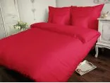 Jednobarwna pościel satynowa  Carmen 160x200   Koral  039